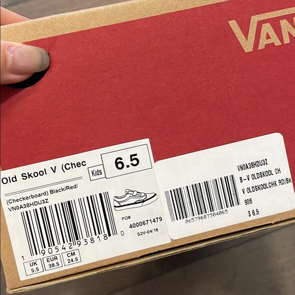 Vans sneakers red and black eur 38 - Picture 2 of 3